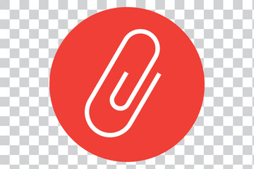 Paper clup icon flat and simple set design