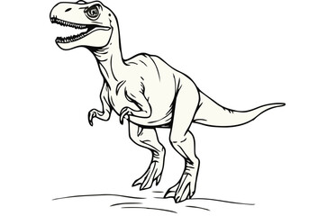 abstract illustration of Tyrannosaurus Rex 