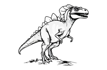 Fototapeta premium abstract illustration of Tyrannosaurus Rex 