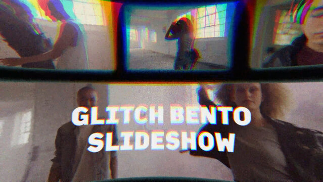 Glitch Bento Slideshow