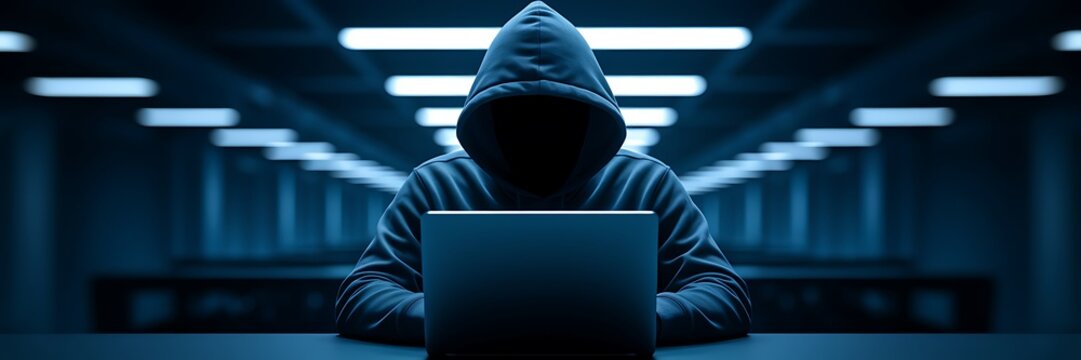 Mysterious Hacker in Dark Web: Cybersecurity & Hacking Concept, cybercrime, dark web, anonymous hacker, cyber attack, ethical hacking, data breach, cyber threat, hacker in hoodie, online privacy.