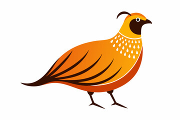 Fototapeta premium Scaled Quail Creative Vector Design