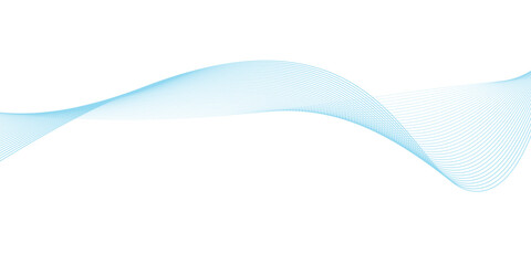 Abstract vector background with blue wavy lines. Blue wave background. Blue lines vector illustration. Curved wave. Abstract wave element.	