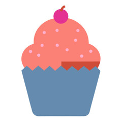 cupcake with ice cream