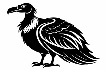 condor bird line art silhouette vector illustration