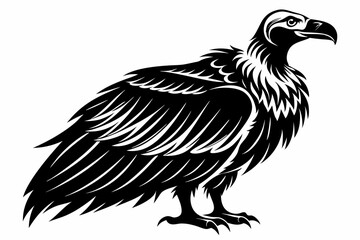 Obraz premium condor bird line art silhouette vector illustration