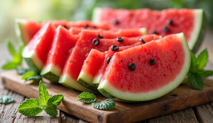Fresh Watermelon Slices