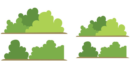 vector illustration of bushes