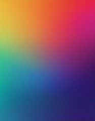 A vibrant, grainy gradient background featuring a rich spectrum of rainbow hues