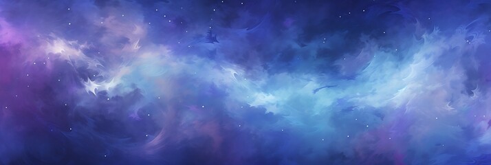 Obraz premium Celestial Canvas: A breathtaking abstract artwork captures the vast expanse of space, with a swirling tapestry of nebulas and galaxies painted in a mesmerizing blend of colors, sparking wonder.