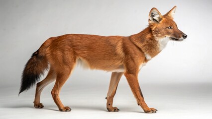 Obraz premium dhole in full view on studio background