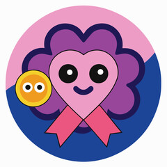 Obraz premium Mental health awareness day vector illustration icon elements symbols