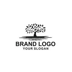 tree silhouette logo illustration