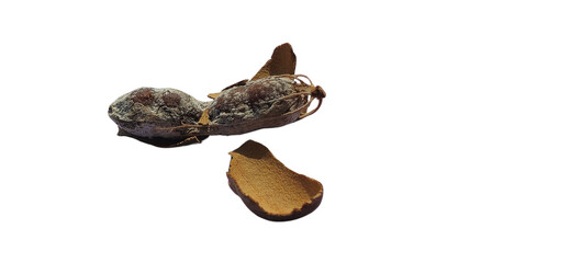 Fresh Tamarind PNG Isolated on White Background 