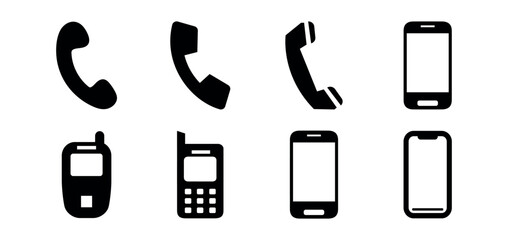 Phone icon set. Chat bubble icon. Telephone call sign. Contact icon phone mobile call. Contact us. Contact us symbol. Cell phone pictogram. Vector illustration