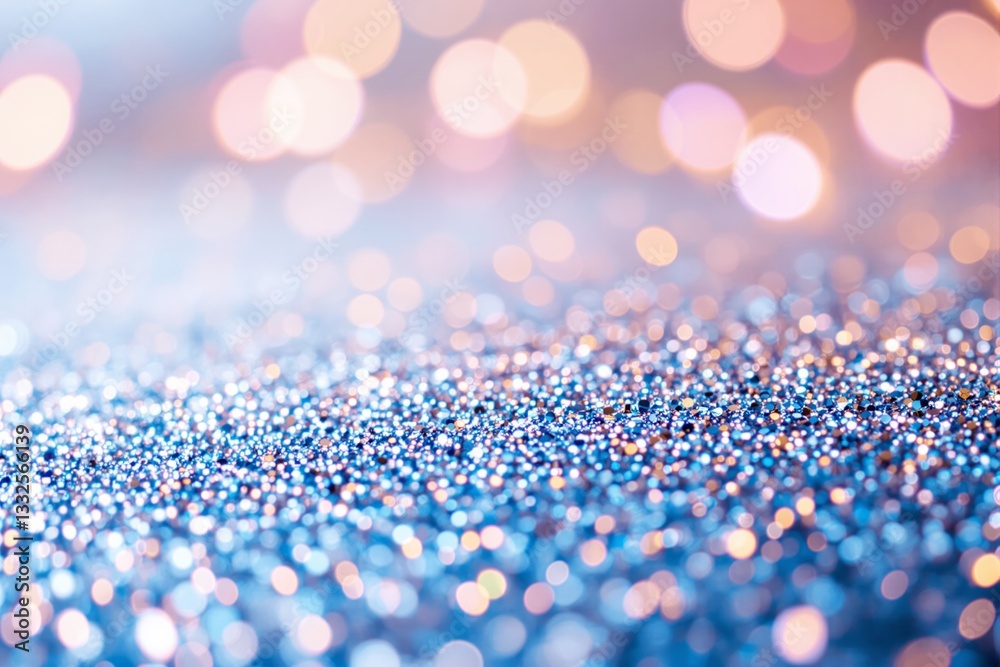 Poster Abstract light bokeh on a soft gradient background.