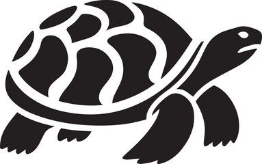 Turtle vector black and white
