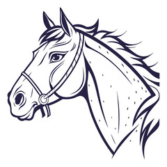 horse head silhouette