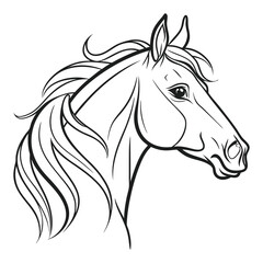 horse head silhouette