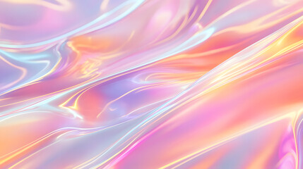 Abstract Pastel Holographic Background Iridescent Shimmering Texture