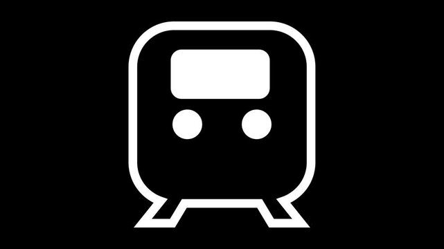 Train Running Illustration Animation Dynamic Motion Graphic for Travel, Transport, and Railway Design.