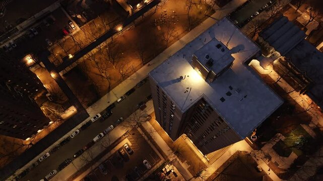 Aerial view of a Brooklyn public housing project