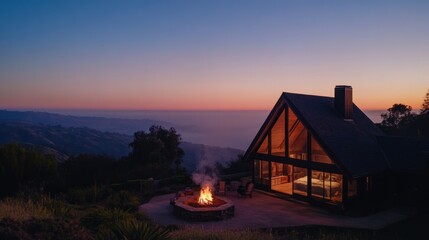 Mountaintop Cabin Sunset Serenity: A Cozy Retreat with Breathtaking Views