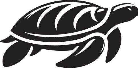 Turtle vector black and white
