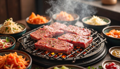 Fototapeta premium Korean BBQ Feast