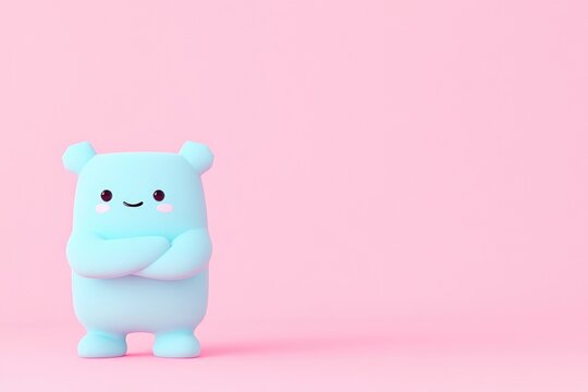 create captivating 3d character illustration with vibrant colors and dynamic posture expertly modeled to entice creative