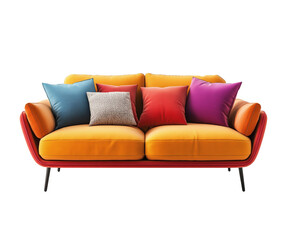 Fototapeta premium sofa on white background