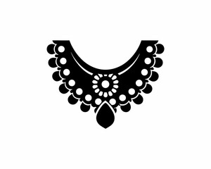creative details Necklace Icon vector illustration