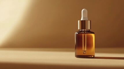 Bottle of Essential Oil on Table