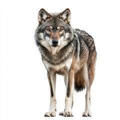Fototapeta premium Photo of Alexander Archipelago Wolf isolated on white background