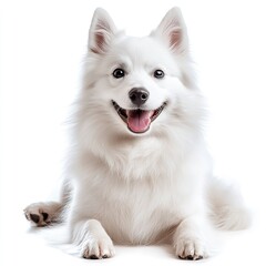 Obraz premium Photo of American Eskimo Dog isolated on white background