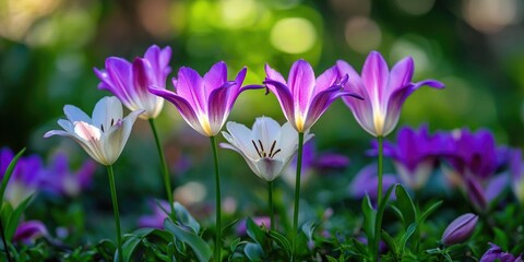 Obraz premium Vibrant Purple Flower Field