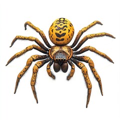 Obraz premium Photo of Bannana spider isolated on white background