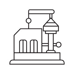  Industrial Factory Line Icon