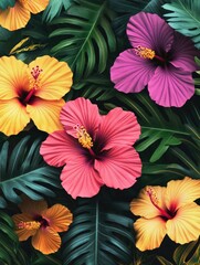 Colorful Hawaiian Flowers