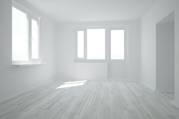 Modern interior design. 3D illustration