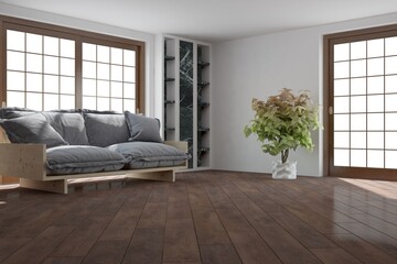 Modern interior design. 3D illustration