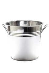Isolated Silver Ice Bucket