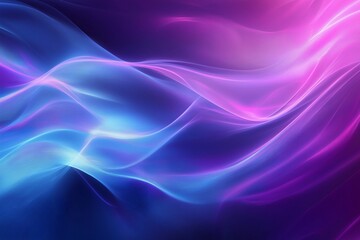 Fototapeta premium Smooth, dynamic waves creating a modern technology-inspired design