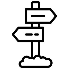 Direction Outline Icon