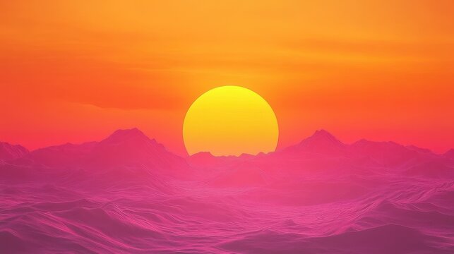 orange sunset gradient abstract background design copy space illustration art