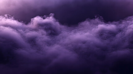 Obraz premium Ethereal Purple Smoke Cloudscape Abstract Background Texture