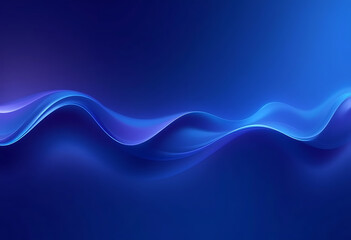 Abstract Blue Wave Design with Flowing Lines and Dynamic Energy