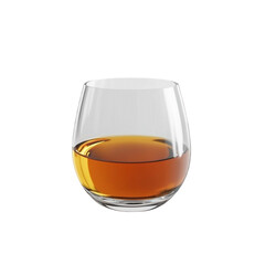Amber liquid in a rounded glass warm inviting drink