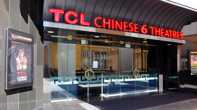 Hollywood,Los Angeles, California &ndash; March 8, 2025: Grauman's TCL Chinese Theatre at OVATION Hollywood on Hollywood Blvd