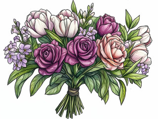 Vibrant floral bouquet (124)